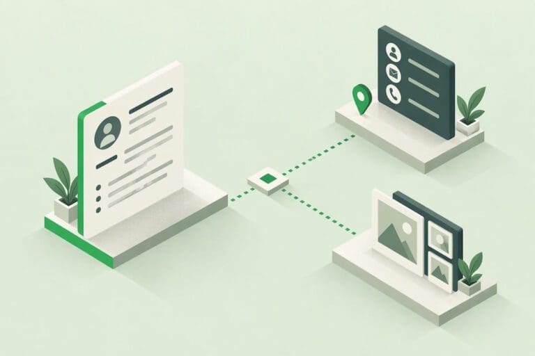 Isometric resume destination pathway illustration