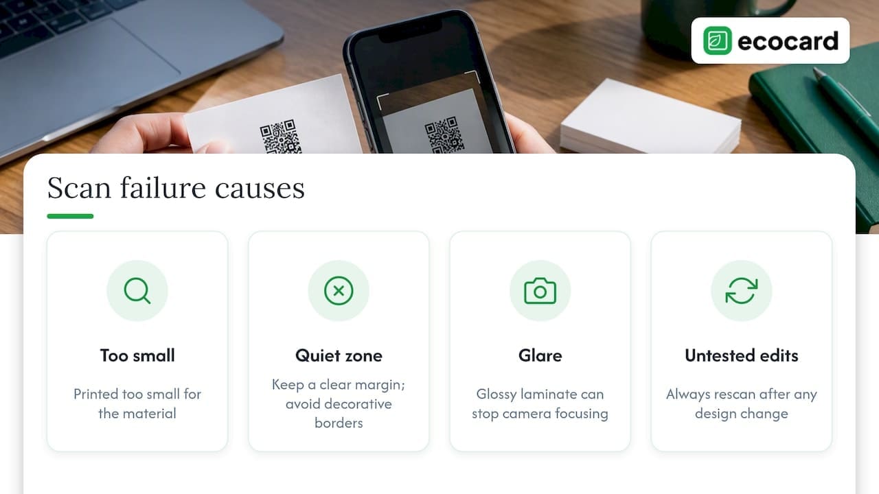 Four common QR scan failure causes